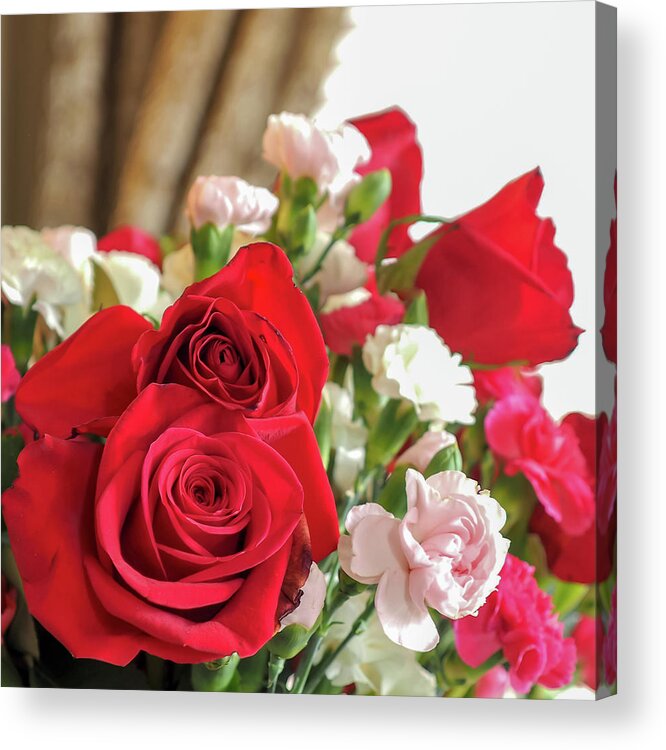 Roses Acrylic Print featuring the photograph Roses 11 by C Winslow Shafer