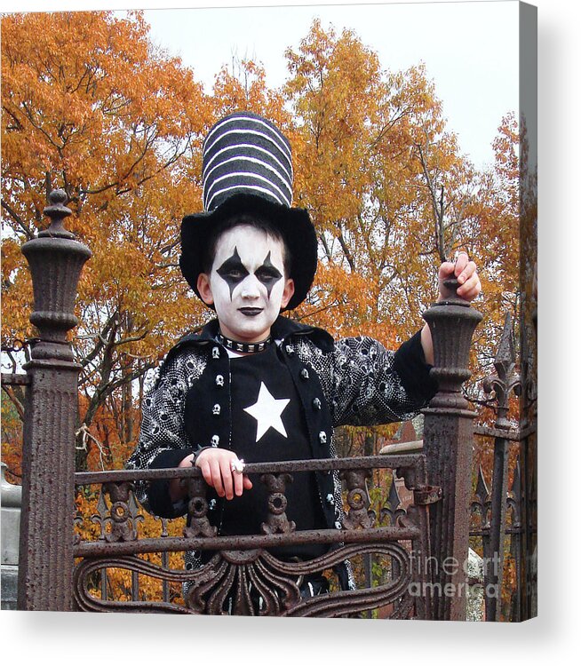 Halloween Acrylic Print featuring the photograph Rotten Rocker Costume 7 by Amy E Fraser