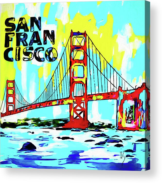San Francisco Acrylic Print featuring the painting San Francisco by Ivan Guaderrama