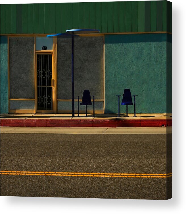 Architecture Acrylic Print featuring the photograph Santa Monica Boulevard by Roxana Labagnara