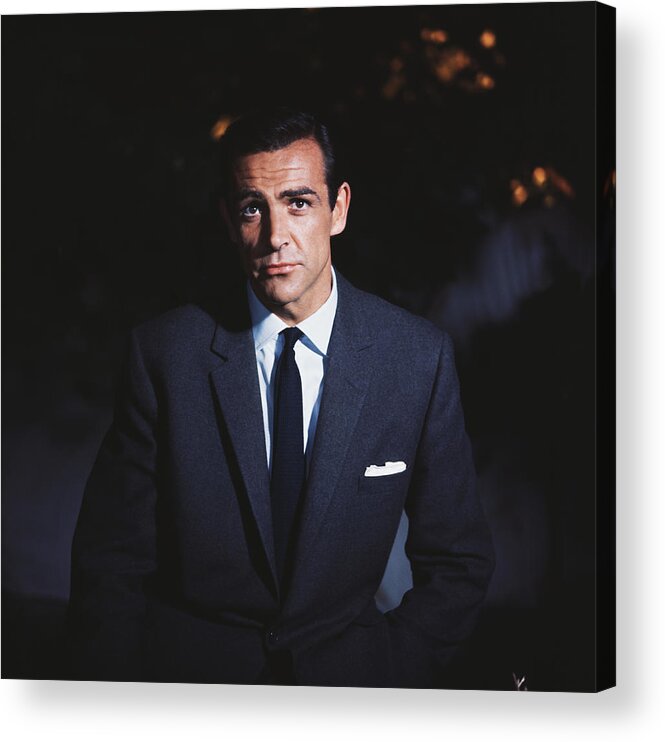 People Acrylic Print featuring the photograph Sean Connery by Paul Popper/popperfoto