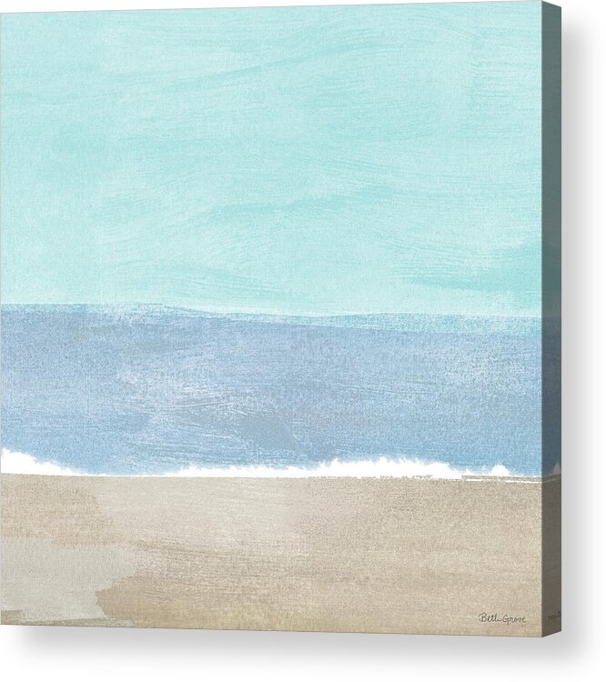 Abstract Acrylic Print featuring the mixed media Soft Shores Xi by Beth Grove