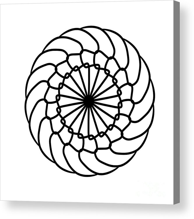 Spiral Acrylic Print featuring the digital art Spiral Graphic Design by Delynn Addams