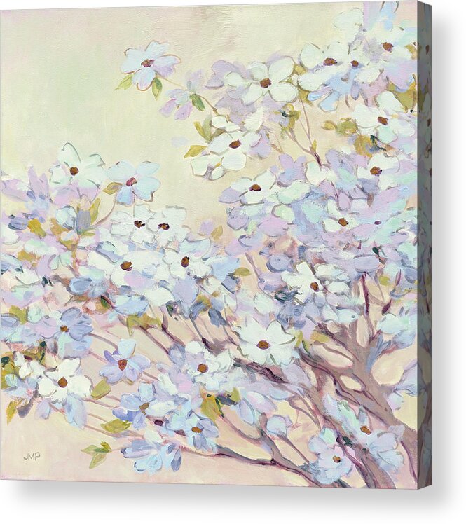 Blossoms Acrylic Print featuring the painting Spring Dogwood I by Julia Purinton