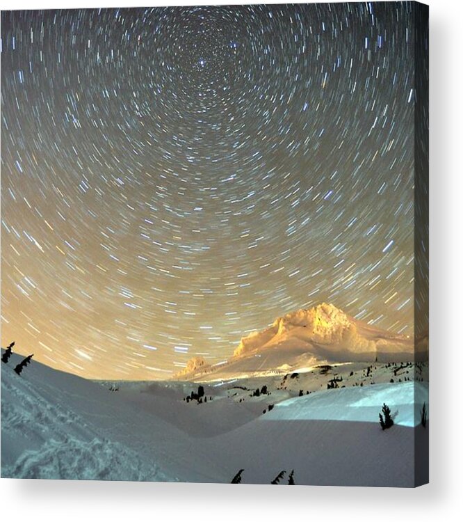 Scenics Acrylic Print featuring the photograph Stellar View Of Mount Hood by Ted Ducker Photography