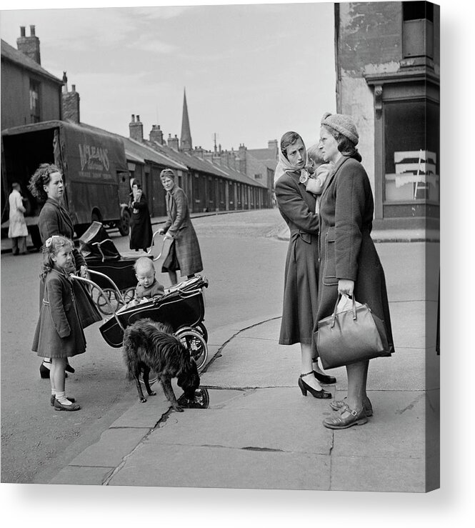 Child Acrylic Print featuring the photograph Street Corner Gossip by Bert Hardy