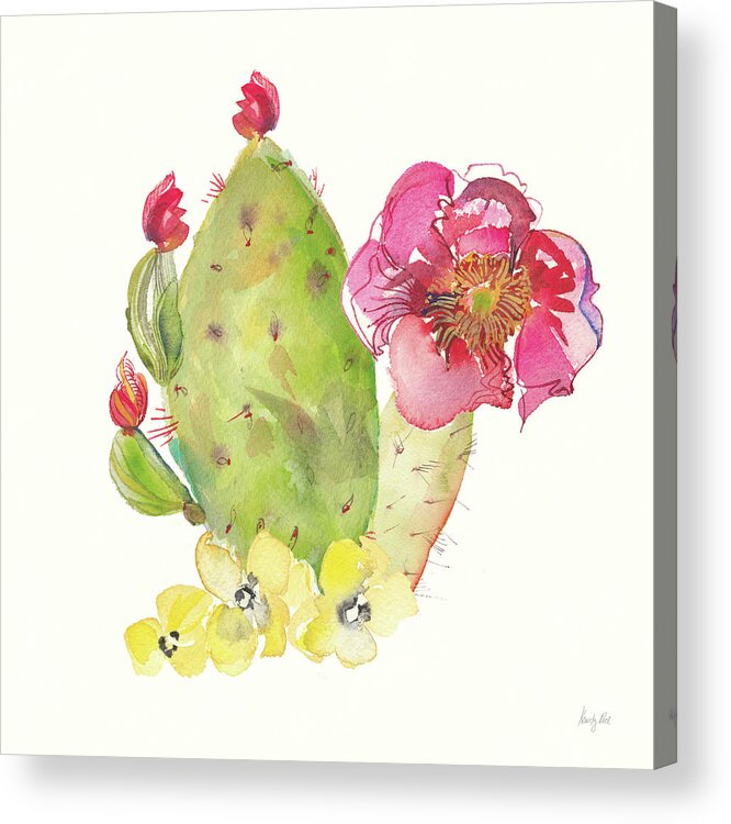 Cacti Acrylic Print featuring the painting Succulent Desert II by Kristy Rice