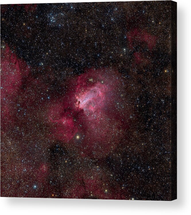 Galaxy Acrylic Print featuring the photograph Swan Nebula by Image By Marco Lorenzi, Www.glitteringlights.com