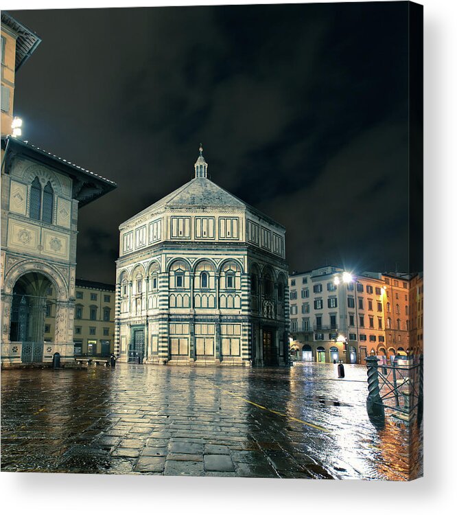 Built Structure Acrylic Print featuring the photograph The Baptistery Of San Giovanni by Deimagine