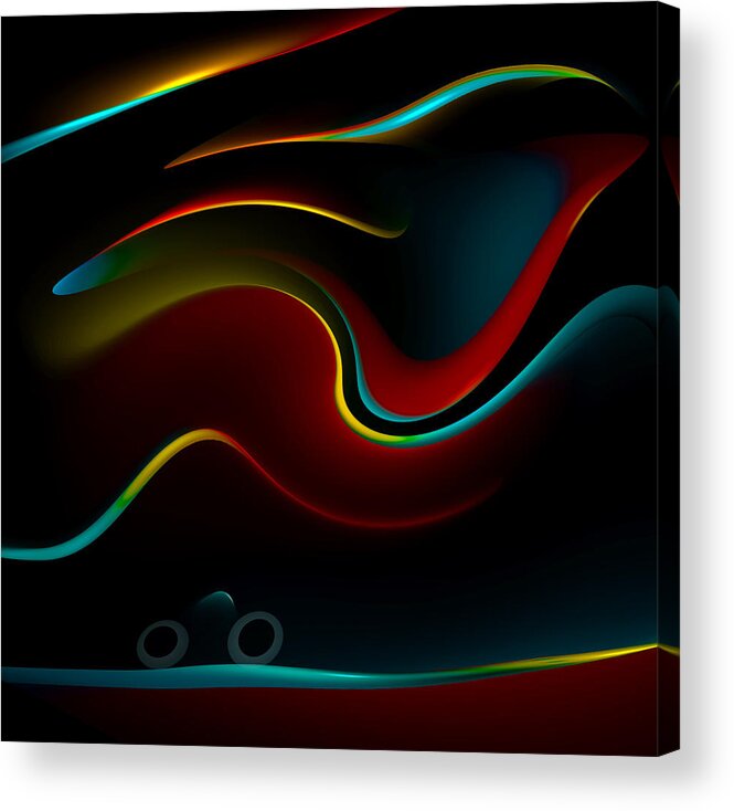 Ride Acrylic Print featuring the digital art The Ride by Danielle R T Haney