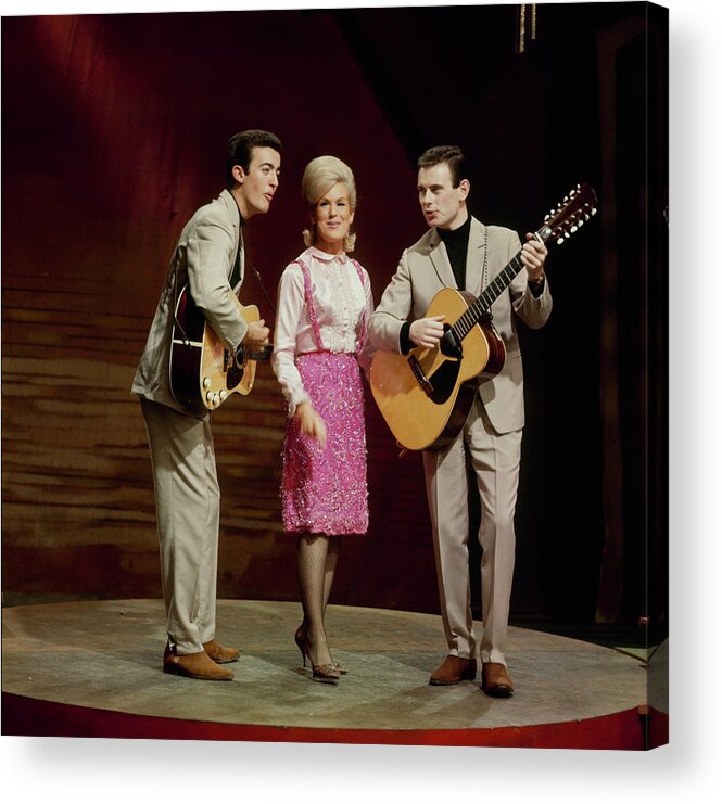 Singer Acrylic Print featuring the photograph The Springfields Perfoms On Tv Show by David Redfern