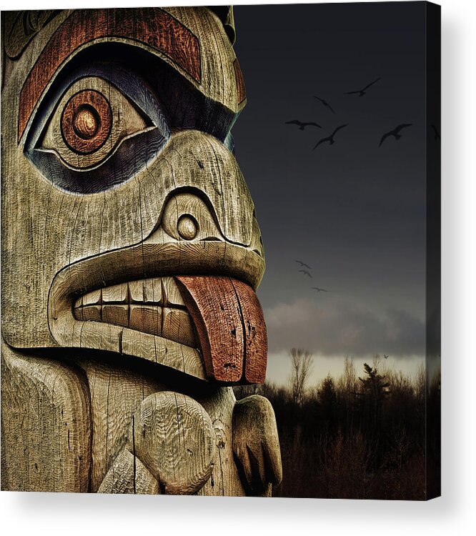 Totem Acrylic Print featuring the photograph Totem by Tatiana Travelways