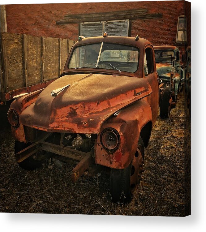 Vintage Acrylic Print featuring the photograph Vintage Studebaker Pickup by Jerry Abbott