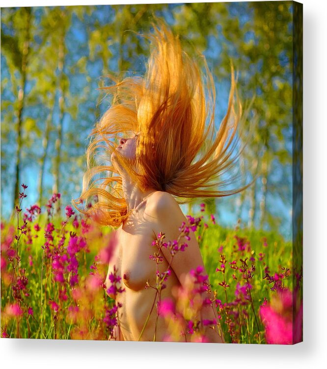 Summer Acrylic Print featuring the photograph Violence Of Colours by Dmitry Laudin