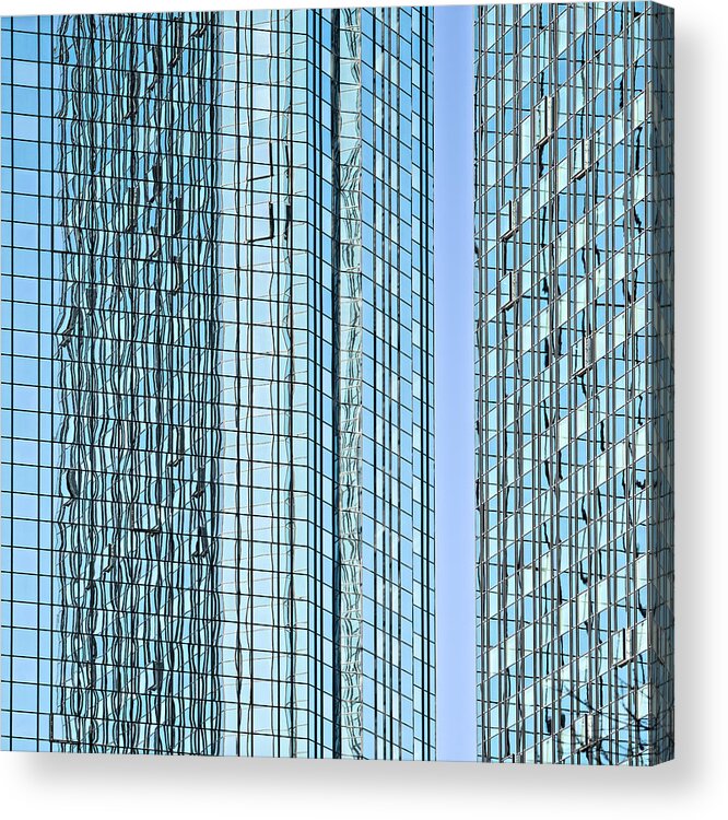 Skyscrapers Acrylic Print featuring the photograph What Is Real? by Stephan Rckert