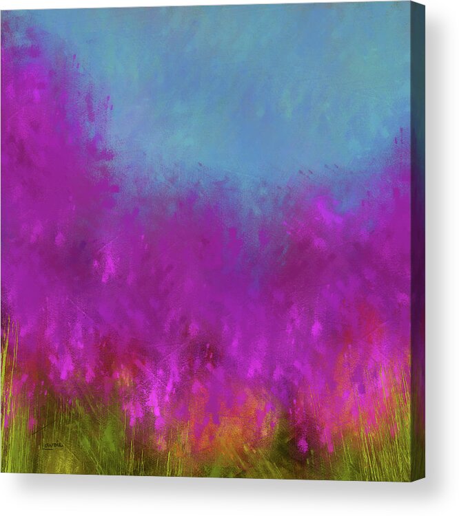 Wildflowers Acrylic Print featuring the digital art Wildflowers by Tina Lavoie