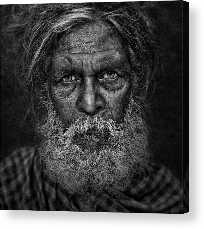 Portrait Acrylic Print featuring the photograph Windows To The Soul by Fadhel Almutaghawi