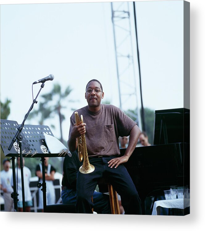 Concert Acrylic Print featuring the photograph Wynton Marsalis Performs In Antibes by David Redfern