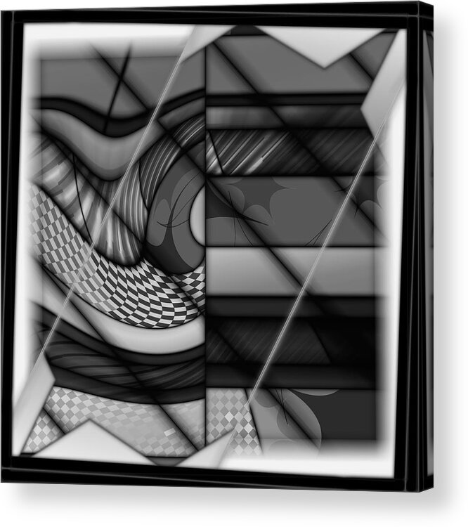 Digital Acrylic Print featuring the digital art 03.06.2022 - 02 #03062022 by Marko Sabotin