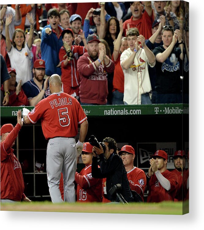 Crowd Acrylic Print featuring the photograph Albert Pujols by Patrick Smith