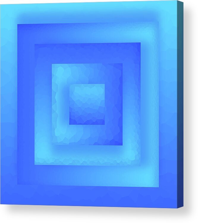 Abstract Acrylic Print featuring the digital art Water Cube by Liquid Eye