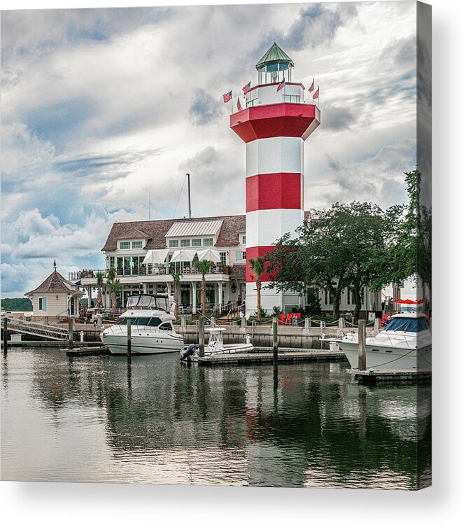 Hilton Head Island Acrylic Print featuring the photograph Hilton Head Island South Carolina Harbour Town Beautiful Lighthouse #2 by Dave Morgan