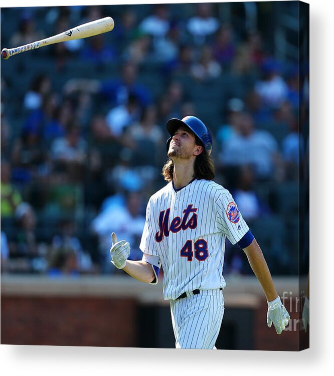 Jacob Degrom Acrylic Print featuring the photograph Jacob Degrom #1 by Mike Stobe
