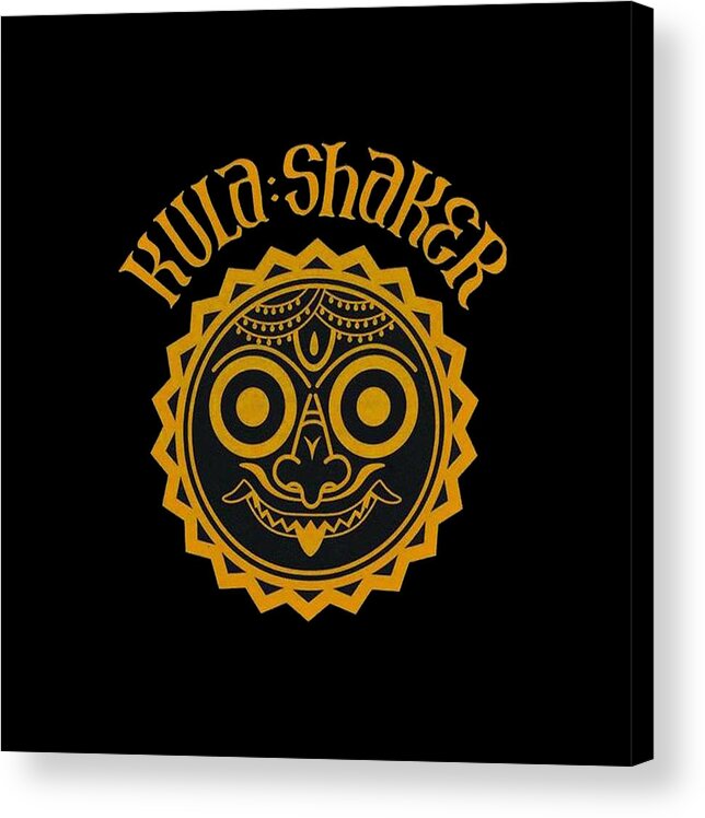 Kula Shaker Acrylic Print featuring the digital art Kula Shaker Band #1 by Orlan Woolbrook