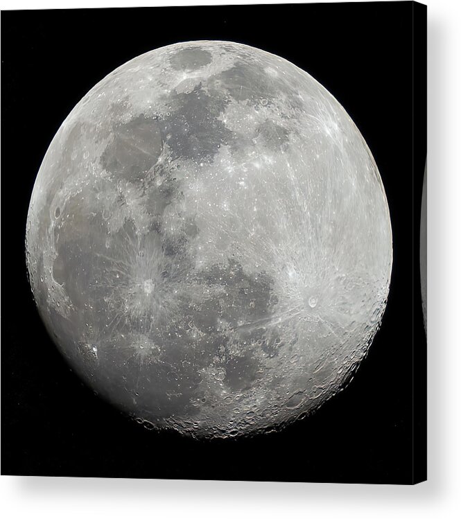  Acrylic Print featuring the photograph Waxing Moon #1 by Al Judge