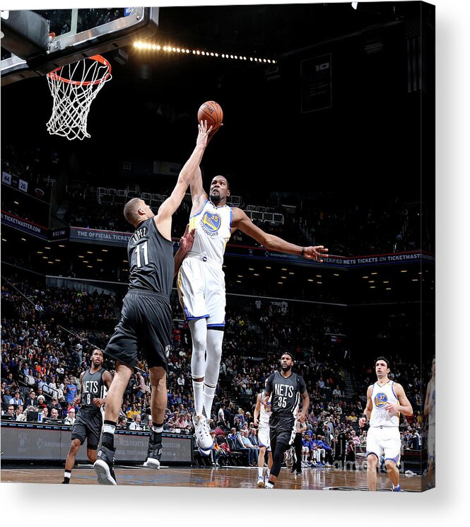Nba Pro Basketball Acrylic Print featuring the photograph Kevin Durant by Nathaniel S. Butler
