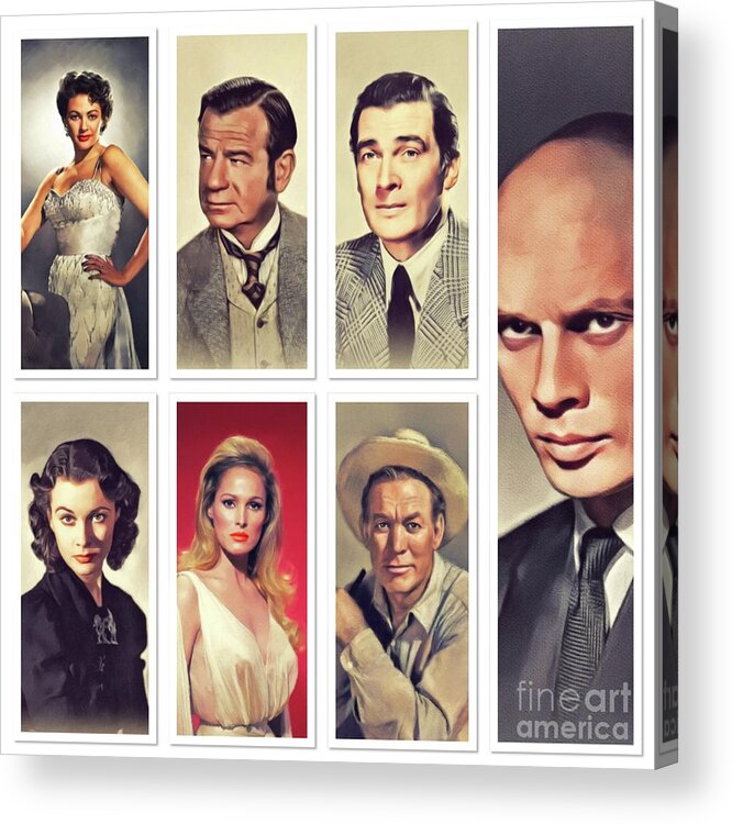 Actor Acrylic Print featuring the painting Hollywood Legends #2 by Esoterica Art Agency