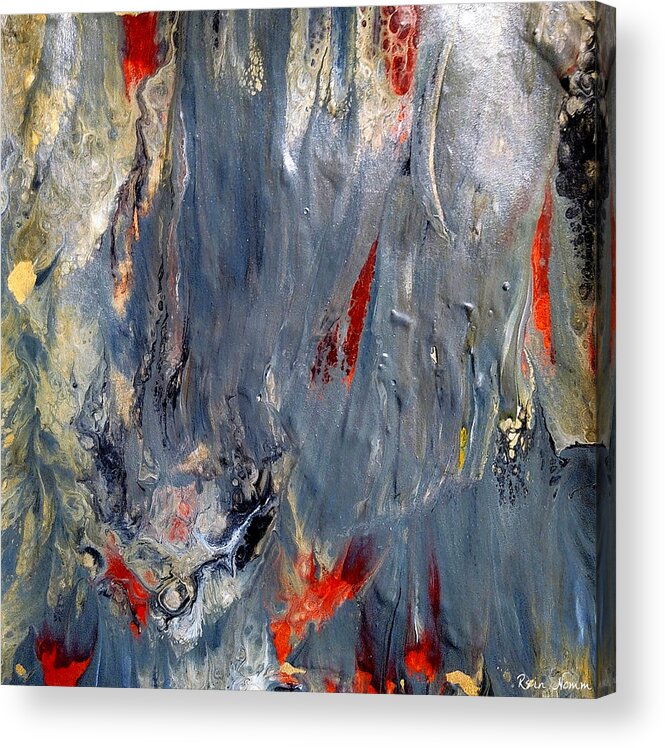  Acrylic Print featuring the painting A Fire Within by Rein Nomm