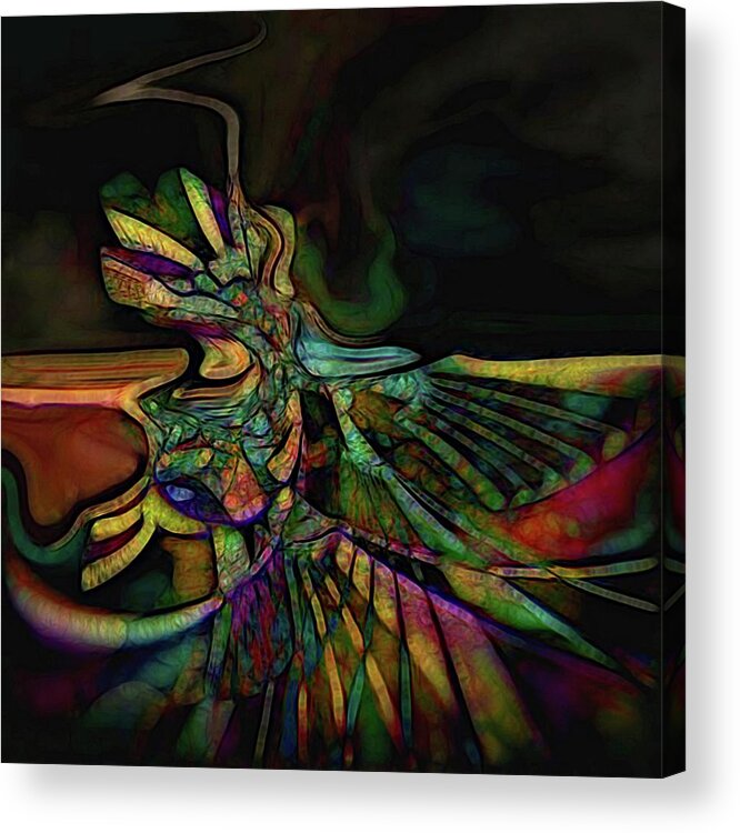 Abstract Acrylic Print featuring the digital art Abstract 26 by Julie Grace