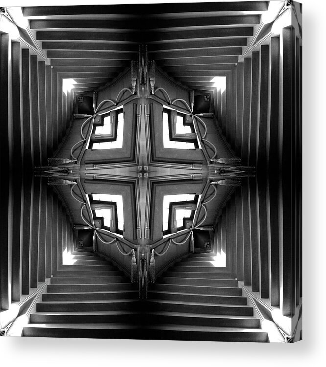 Abstract Stairs Acrylic Print featuring the photograph Abstract Stairs 6 by Mike McGlothlen