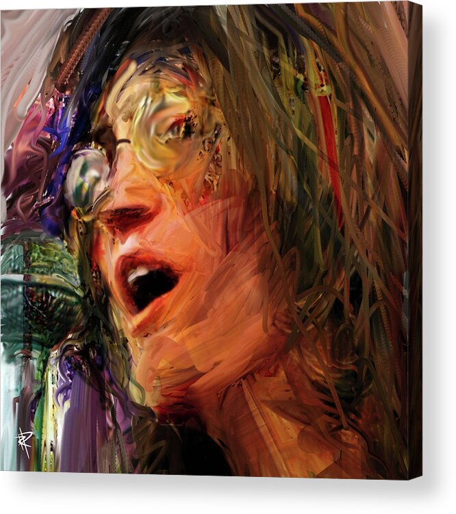 John Lennon Acrylic Print featuring the mixed media All you need is love by Russell Pierce