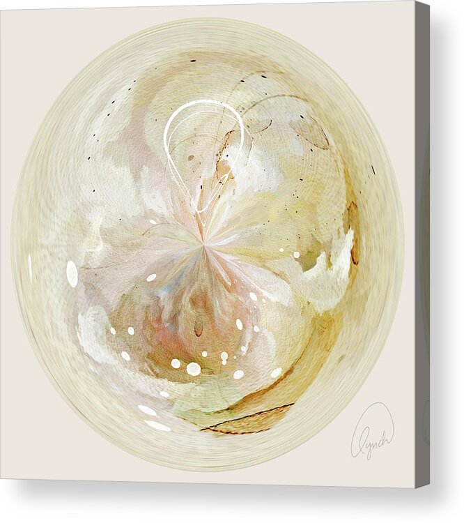 Abstract Art Acrylic Print featuring the photograph Alone in a Crowd - Orb by Karen Lynch