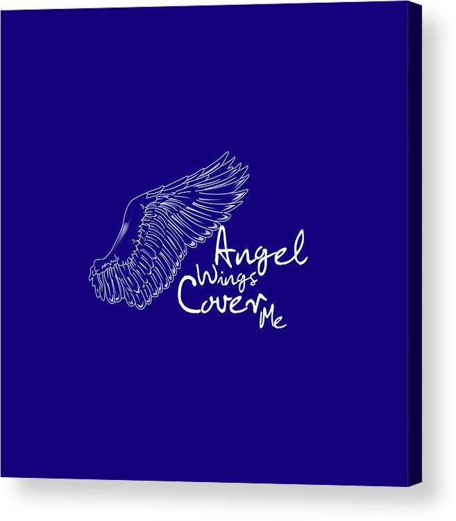  Acrylic Print featuring the digital art Angel Wings Design by Marjorie Whitley