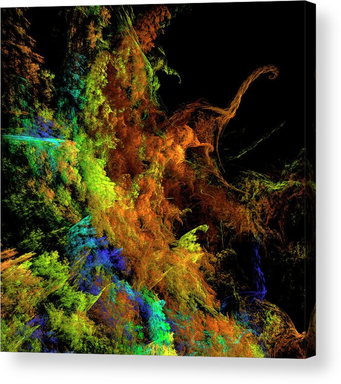Fractal Acrylic Print featuring the digital art Becoming by Mary Ann Benoit