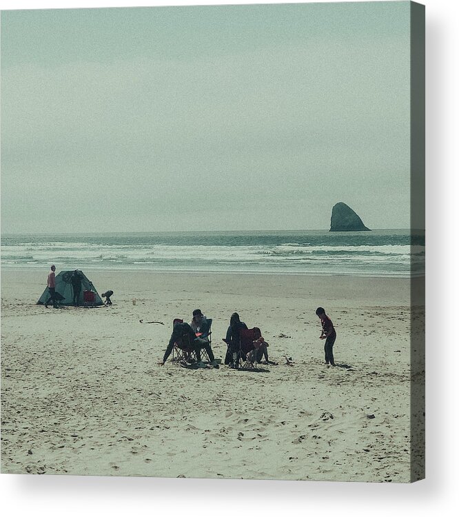 Beach Acrylic Print featuring the digital art Before The Fall by Chriss Pagani