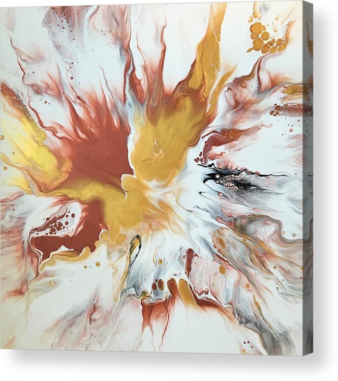 Abstract Acrylic Print featuring the painting Bliss by Soraya Silvestri