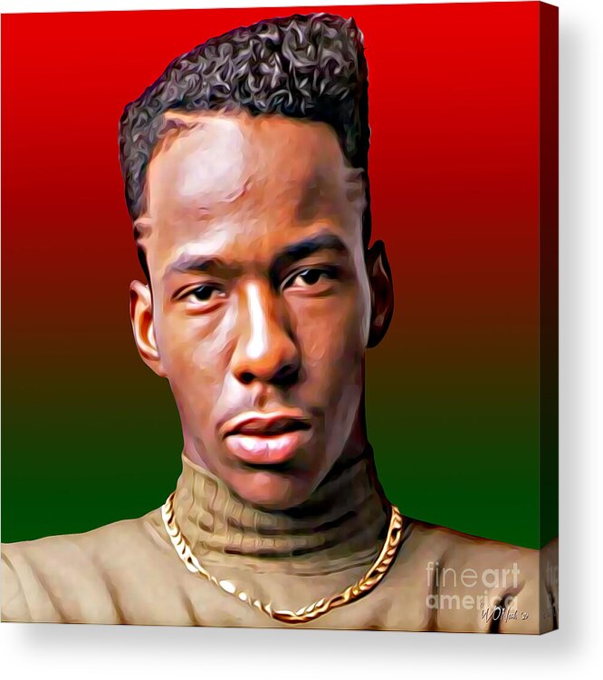 Portraits Acrylic Print featuring the digital art A Portrait of Bobby Brown by Walter Neal