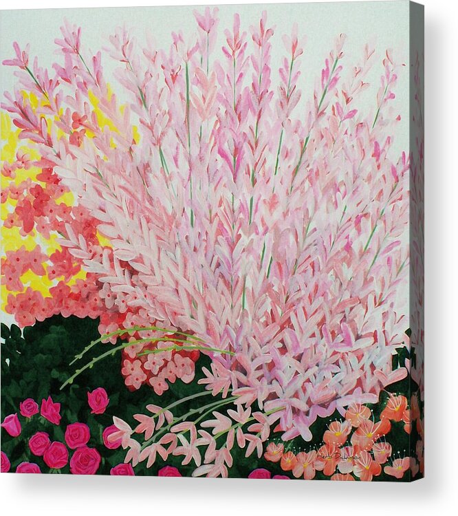 Contemporary Acrylic Print featuring the painting Bouquet by Herb Dickinson