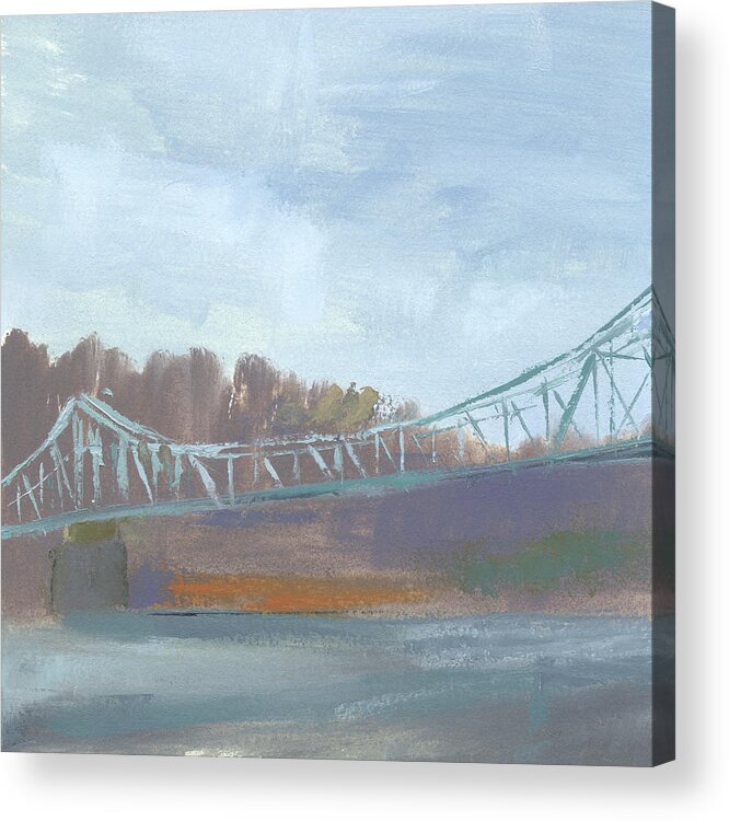 Bridges Acrylic Print featuring the painting Bridge 192811 by Chris N Rohrbach