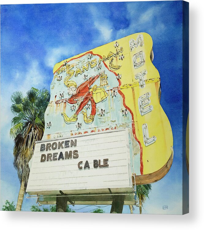 Art Acrylic Print featuring the painting Broken Dreams by Lisa Tennant