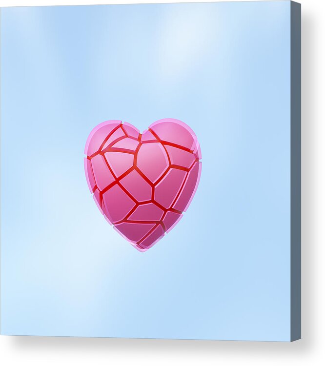 Built Structure Acrylic Print featuring the photograph Broken Heart by Huber & Starke