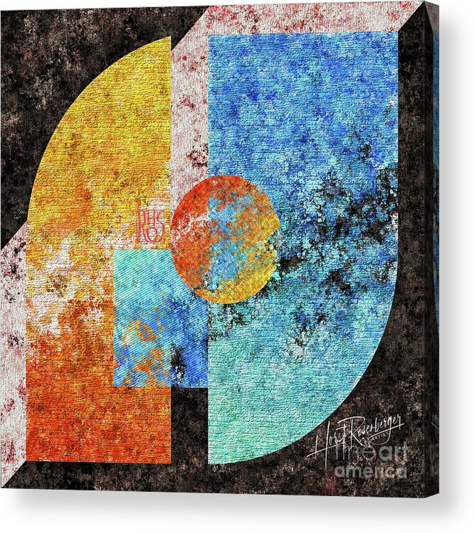 Abstract Acrylic Print featuring the painting Broken Mirror by Horst Rosenberger