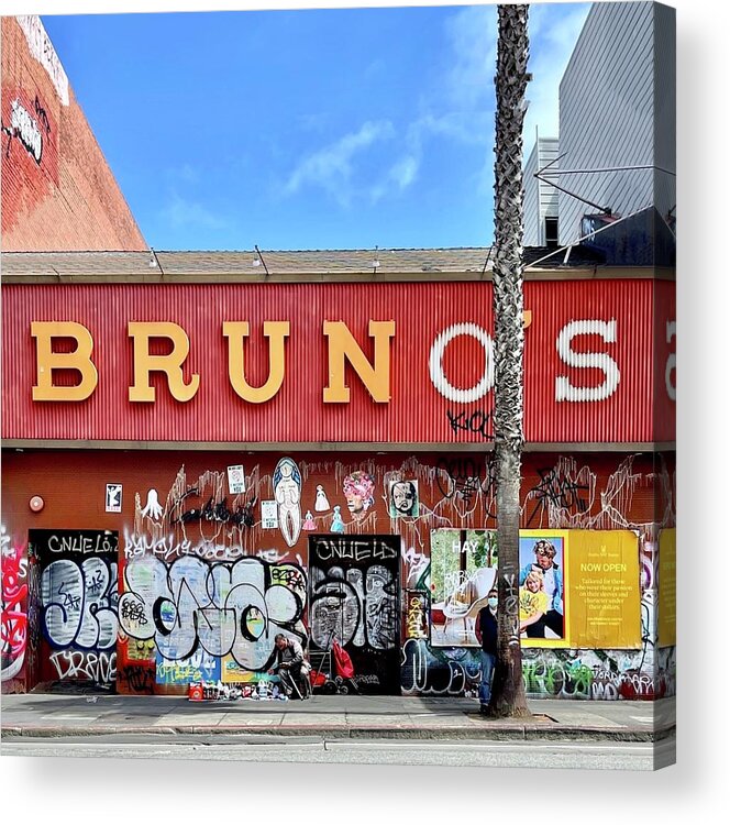  Acrylic Print featuring the photograph Bruno's by Julie Gebhardt