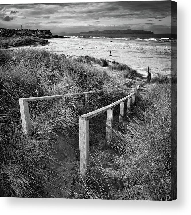Castlerock Acrylic Print featuring the photograph Castlerock Beach by Nigel R Bell