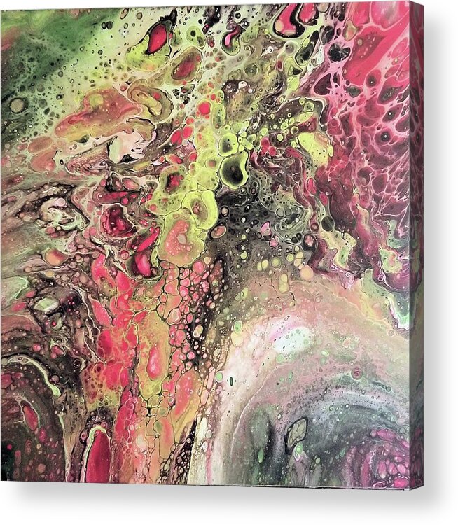 Abstract Acrylic Print featuring the painting Cataclysmic by Pour Your heART Out Artworks
