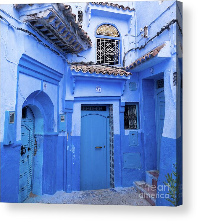 Chefchaouen Acrylic Print featuring the photograph Chefchaouen 06 by Rick Piper Photography